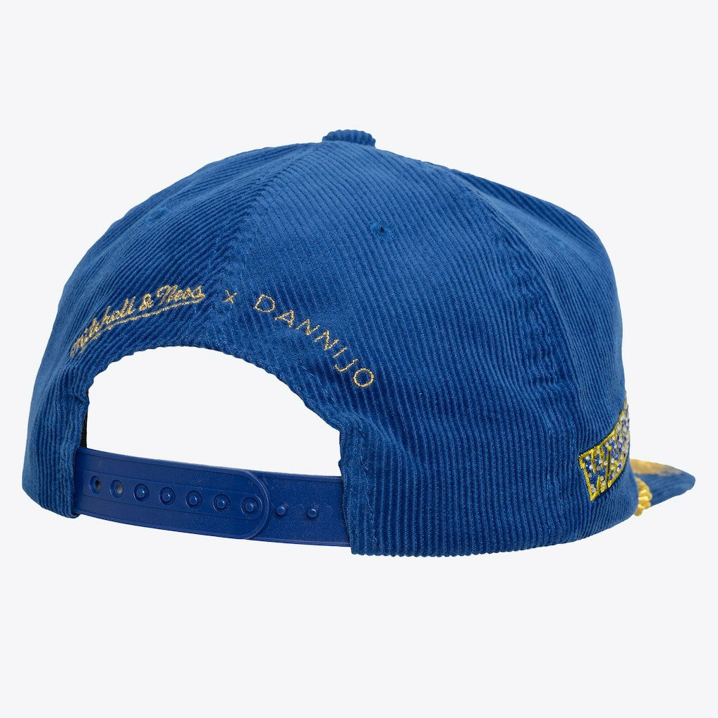 Mitchell & Ness Golden State Warriors x DANNIJO Women's Deadstock Cord Snapback Hat Royal