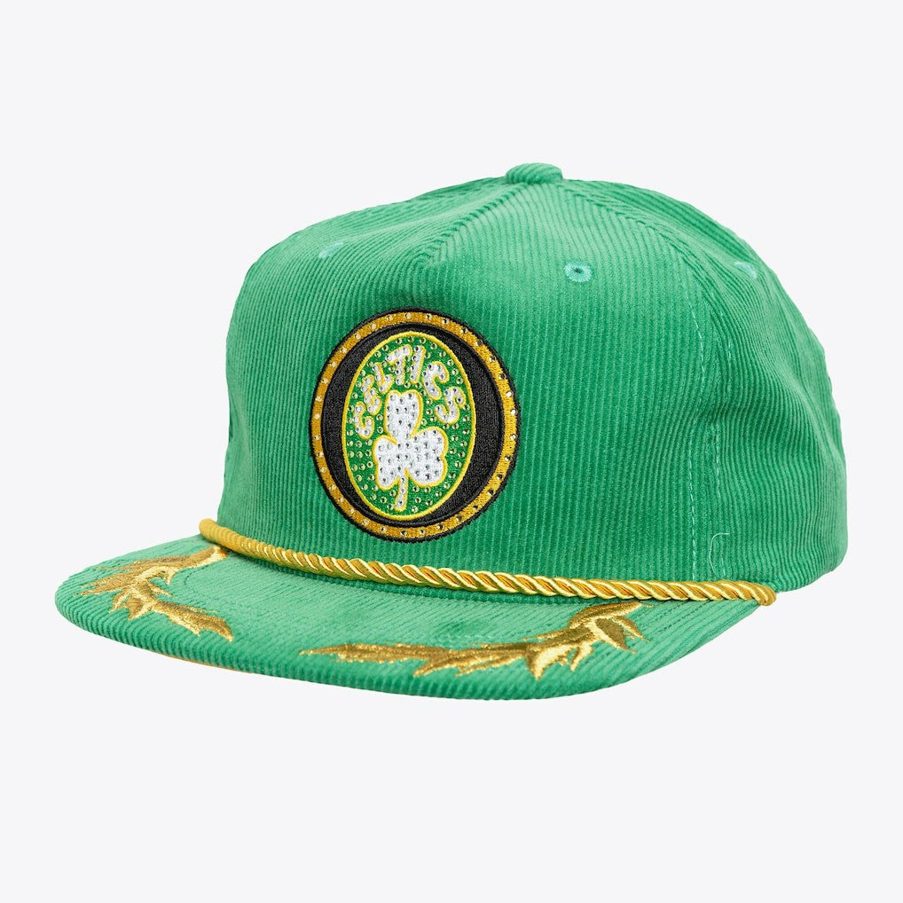 Mitchell & Ness Boston Celtics x DANNIJO Women's Deadstock Cord Snapback Hat Kelly Green