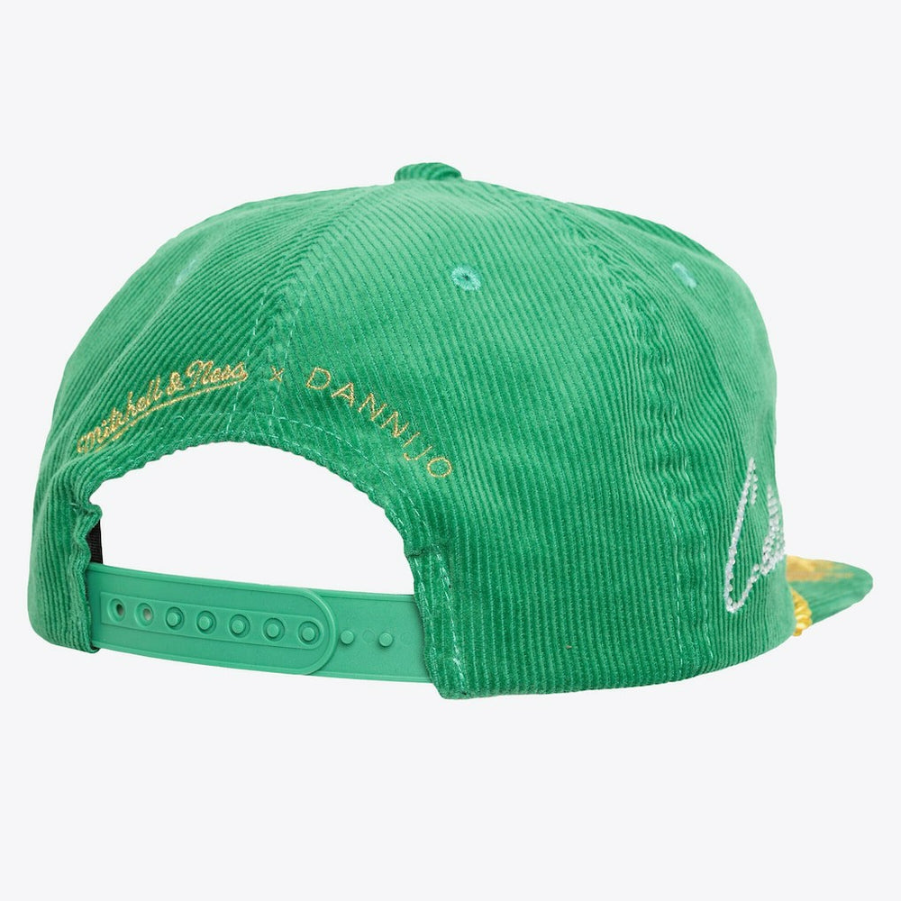 Mitchell & Ness Boston Celtics x DANNIJO Women's Deadstock Cord Snapback Hat Kelly Green