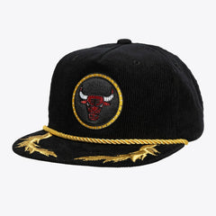 Mitchell & Ness Chicago Bulls x DANNIJO Women's Deadstock Cord Snapback Hat Black