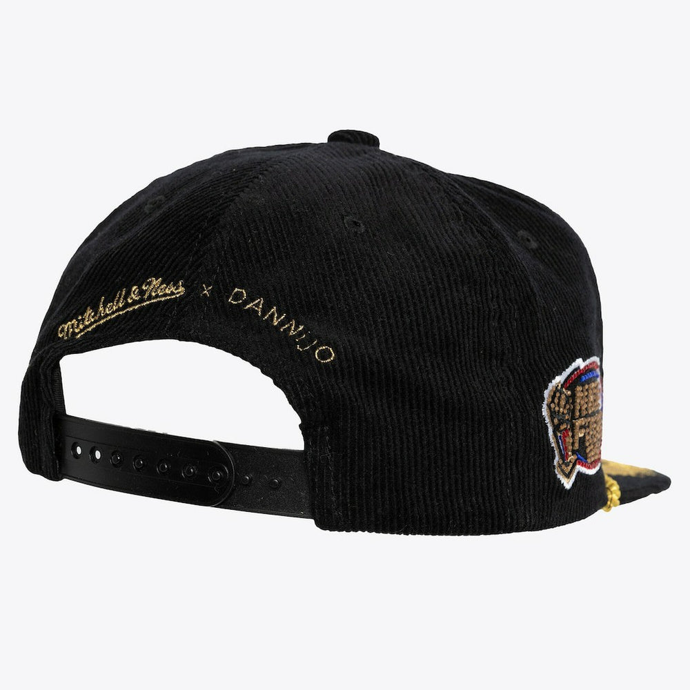 Mitchell & Ness Chicago Bulls x DANNIJO Women's Deadstock Cord Snapback Hat Black