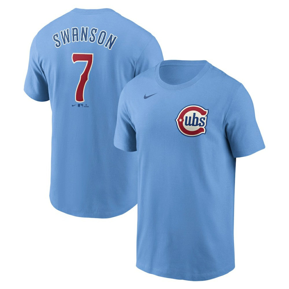 Dansby Swanson Chicago Cubs Nike Fuse Name & Number T-Shirt Online