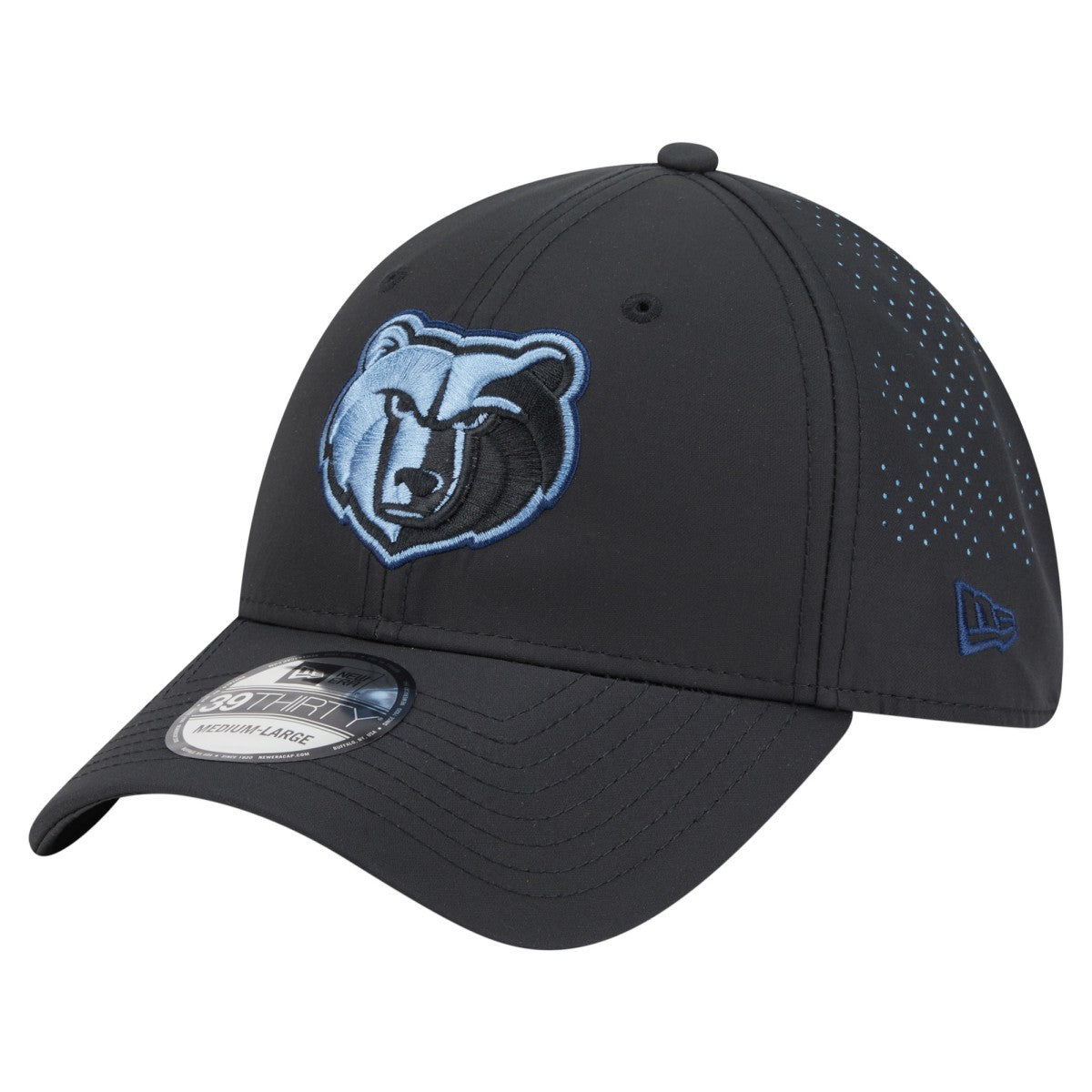 New Era Memphis Grizzlies Night 39THIRTY Flex Hat Black