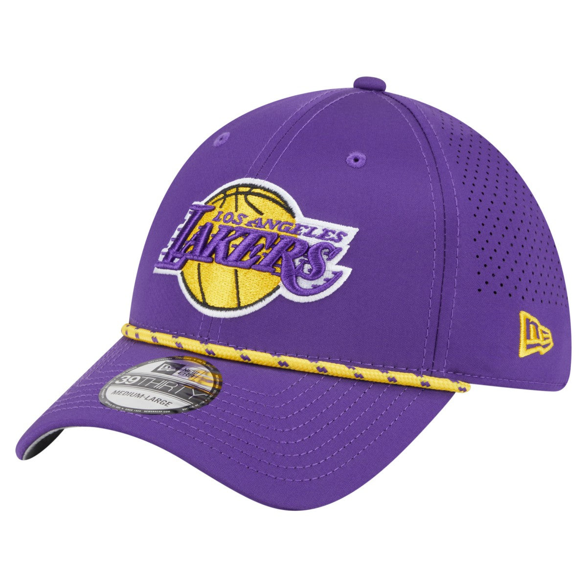New Era Los Angeles Lakers Featherweight Poly Rope Flex 39Thirty Hat Purple