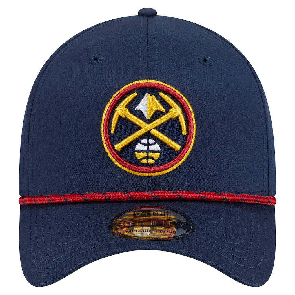 New Era Denver Nuggets Featherweight Poly Rope Flex 39Thirty Hat Navy