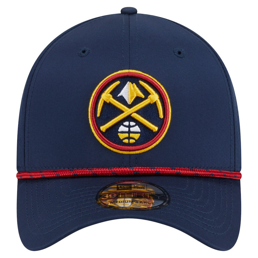 New Era Denver Nuggets Featherweight Poly Rope Flex 39Thirty Hat Navy