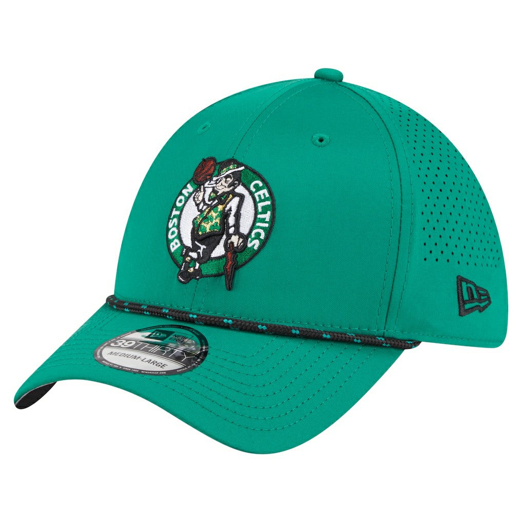 New Era Boston Celtics Featherweight Poly Rope Flex 39Thirty Hat Kelly Green