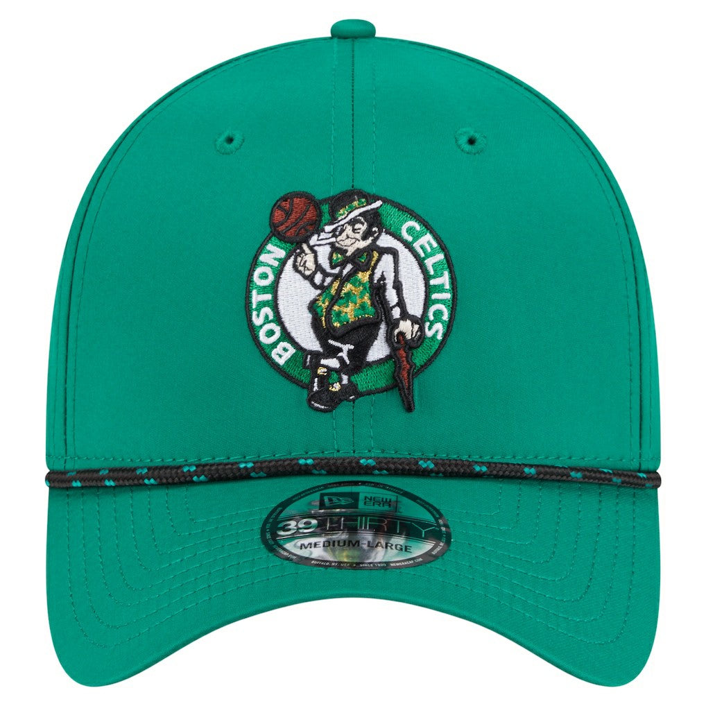 New Era Boston Celtics Featherweight Poly Rope Flex 39Thirty Hat Kelly Green