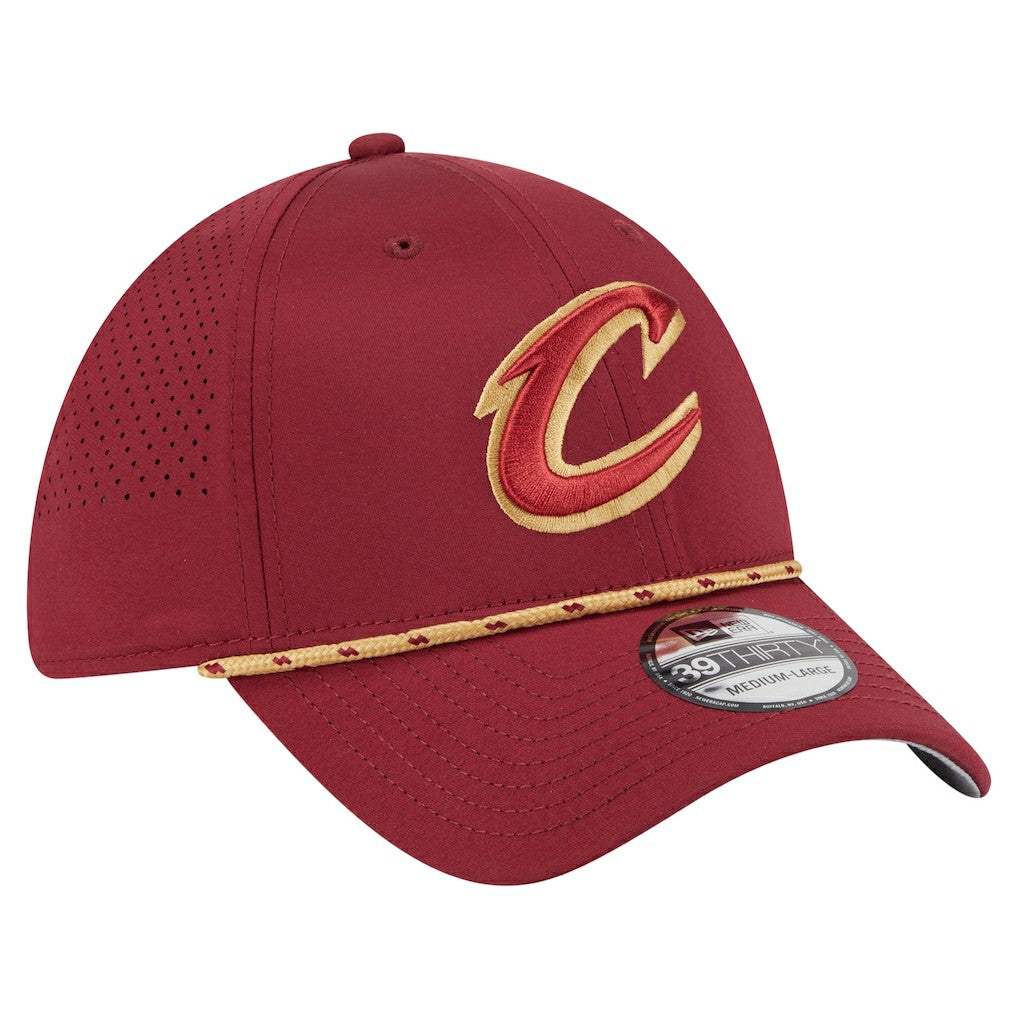 New Era Cleveland Cavaliers Featherweight Poly Rope Flex 39Thirty Hat Wine