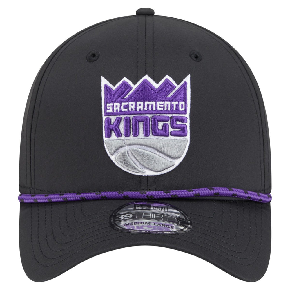 New Era Sacramento Kings Featherweight Poly Rope Flex 39Thirty Hat Black