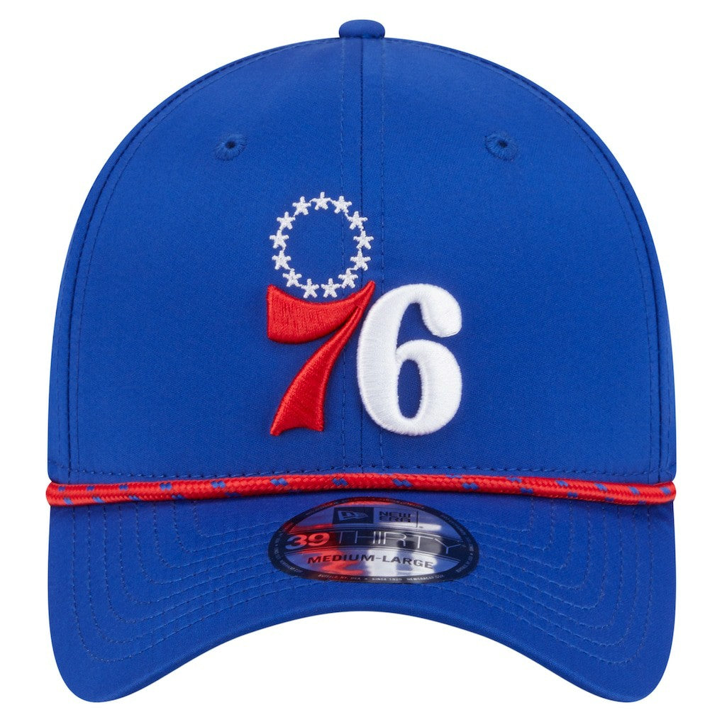 New Era Philadelphia 76ers Featherweight Poly Rope Flex 39Thirty Hat Royal