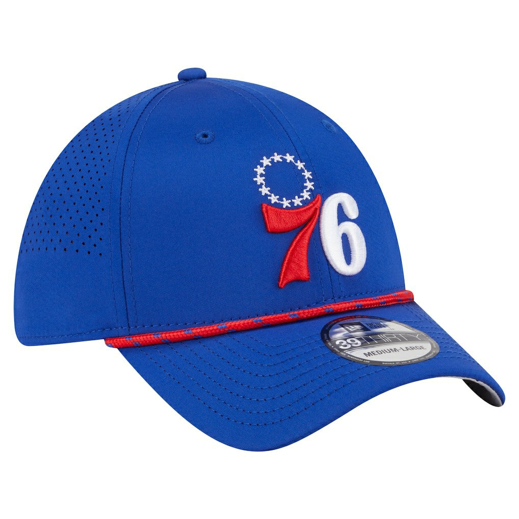 New Era Philadelphia 76ers Featherweight Poly Rope Flex 39Thirty Hat Royal