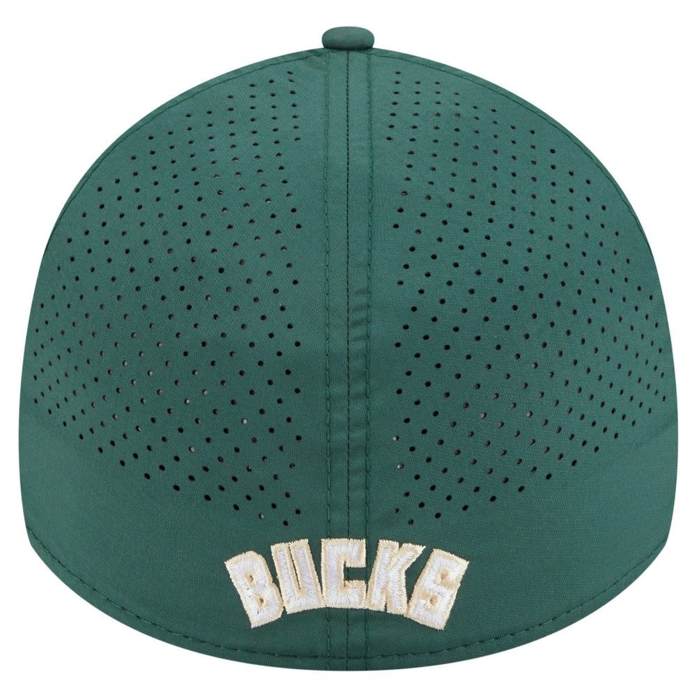 New Era Milwaukee Bucks Featherweight Poly Rope Flex 39Thirty Hat Hunter Green