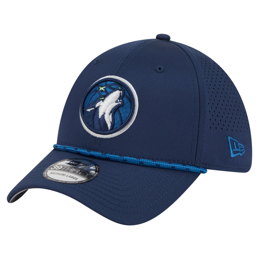 New Era Minnesota Timberwolves Featherweight Poly Rope Flex 39Thirty Hat Navy