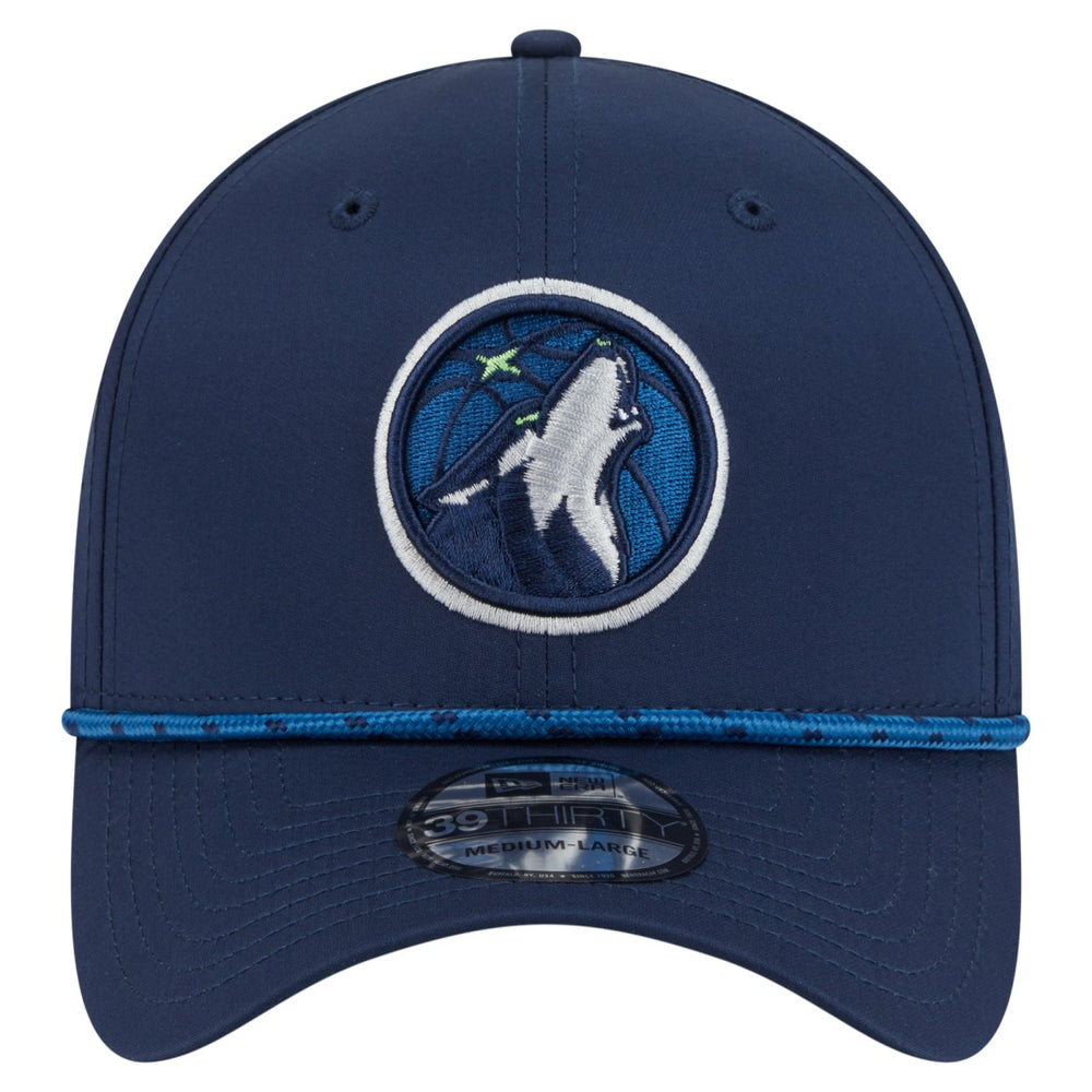 New Era Minnesota Timberwolves Featherweight Poly Rope Flex 39Thirty Hat Navy