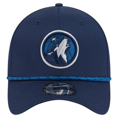 New Era Minnesota Timberwolves Featherweight Poly Rope Flex 39Thirty Hat Navy