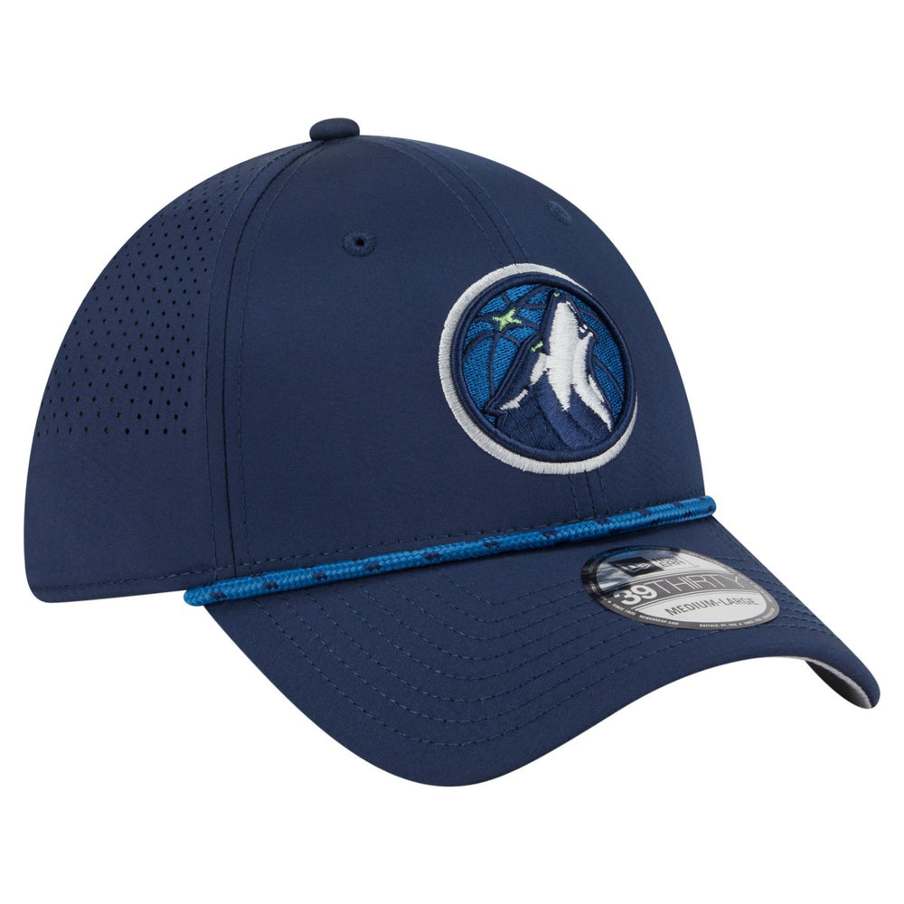 New Era Minnesota Timberwolves Featherweight Poly Rope Flex 39Thirty Hat Navy