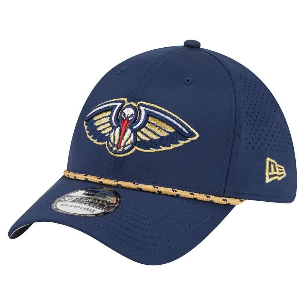 New Era New Orleans Pelicans Featherweight Poly Rope Flex 39Thirty Hat Navy