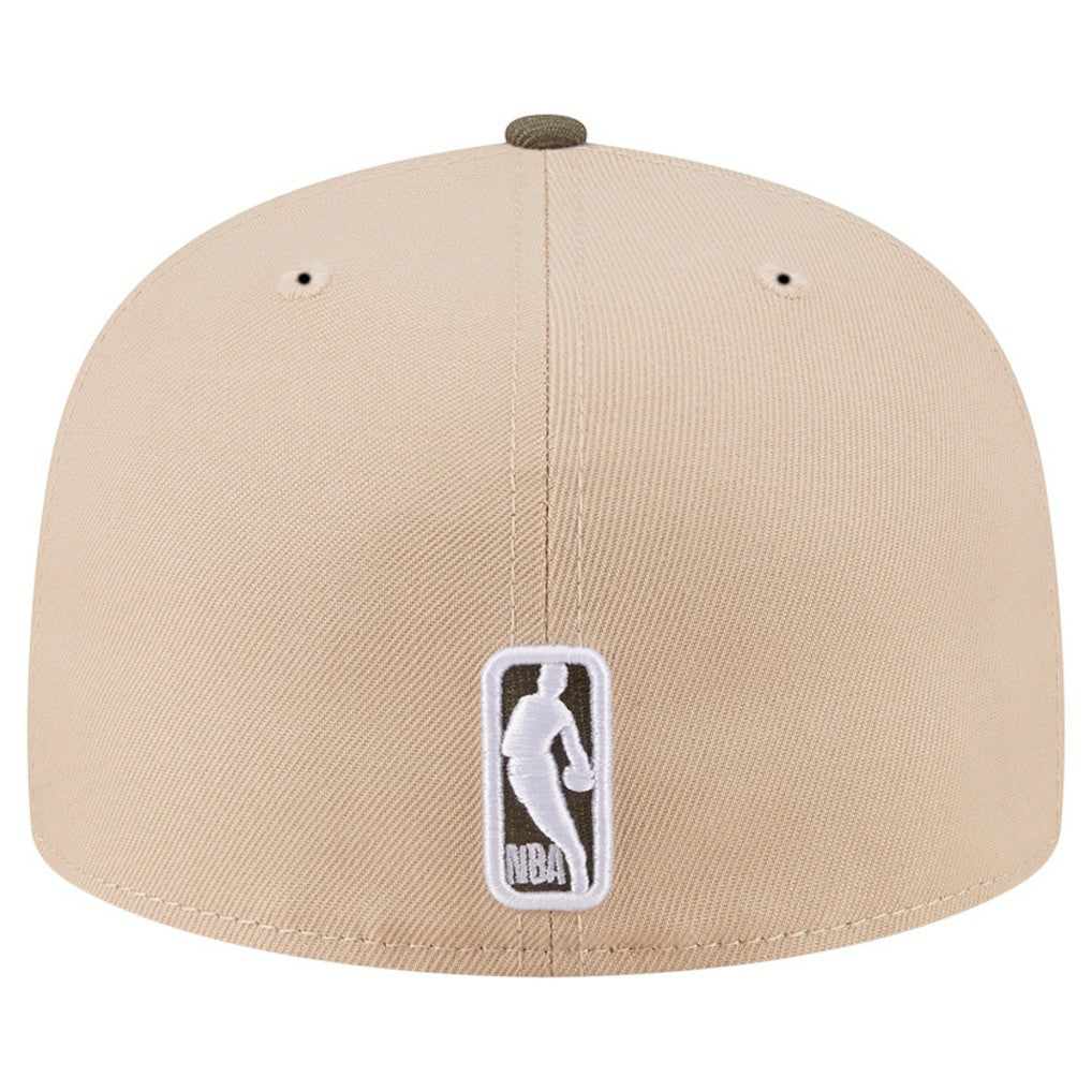 New Era Boston Celtics Color Pack Two-Tone 59FIFTY A-Frame Fitted Hat Tan