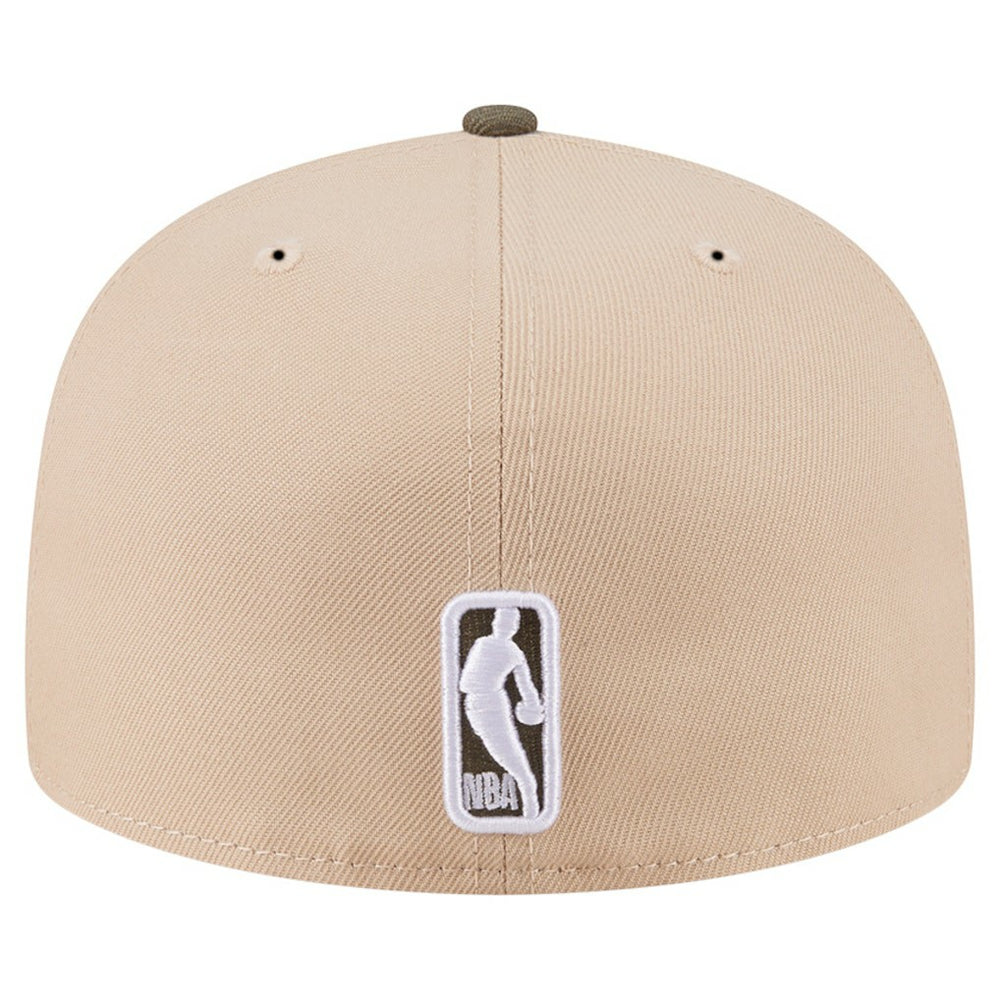 New Era Boston Celtics Color Pack Two-Tone 59FIFTY A-Frame Fitted Hat Tan