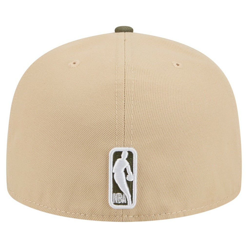 New Era Brooklyn Nets Color Pack Two-Tone 59FIFTY A-Frame Fitted Hat Tan