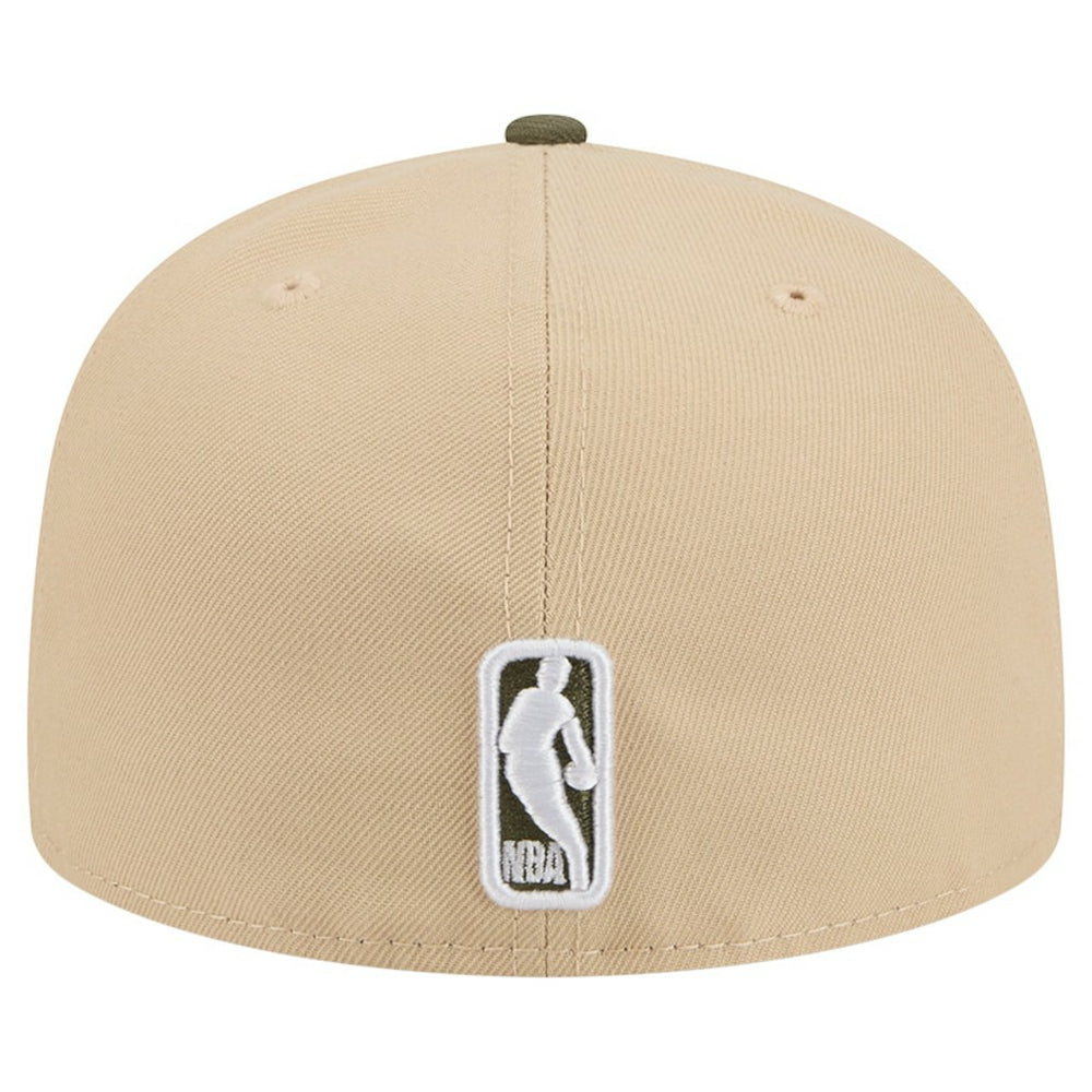 New Era Philadelphia 76ers Color Pack Two-Tone 59FIFTY A-Frame Fitted Hat Tan