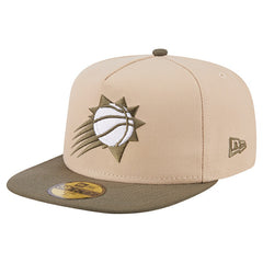 New Era Phoenix Suns Color Pack Two-Tone 59FIFTY A-Frame Fitted Hat Tan