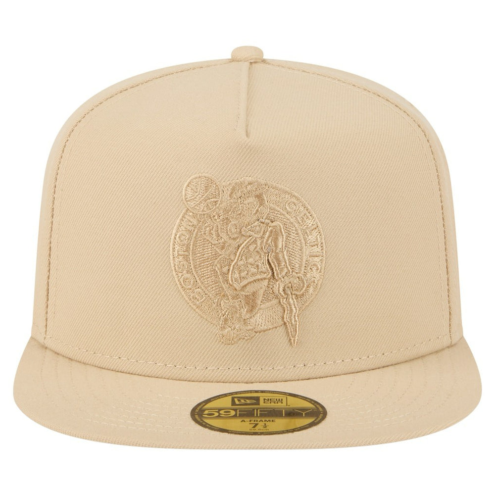 New Era Boston Celtics Color Pack A-Frame 59FIFTY Fitted Hat Khaki