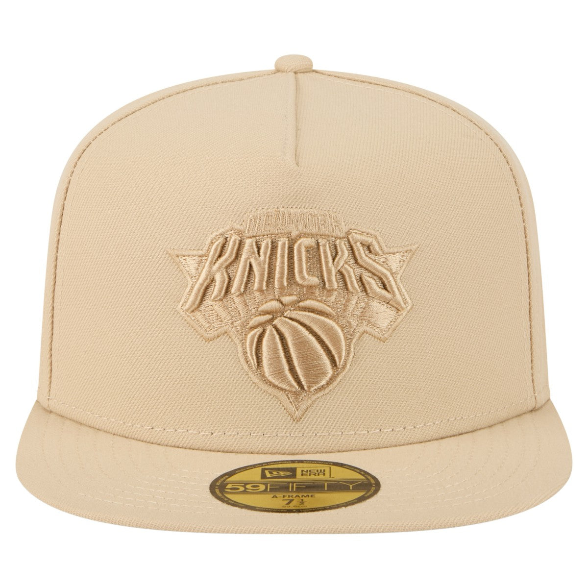 New Era New York Knicks Color Pack A-Frame 59FIFTY Fitted Hat Khaki