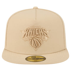 New Era New York Knicks Color Pack A-Frame 59FIFTY Fitted Hat Khaki