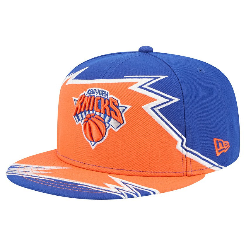 New Era New York Knicks Break 59FIFTY Fitted Hat Blue/Orange