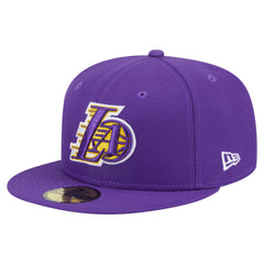 New Era Los Angeles Lakers Deceptor 59FIFTY Fitted Hat Purple