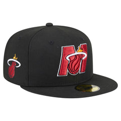 New Era Miami Heat Deceptor 59FIFTY Fitted Hat Black
