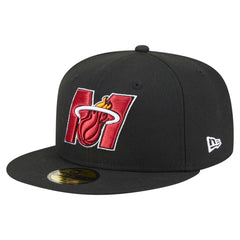 New Era Miami Heat Deceptor 59FIFTY Fitted Hat Black