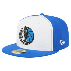 New Era Dallas Mavericks Repeat 59Fifty Fitted Hat White/Blue