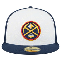 New Era Denver Nuggets Repeat 59Fifty Fitted Hat White/Navy