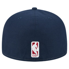 New Era Denver Nuggets Repeat 59Fifty Fitted Hat White/Navy
