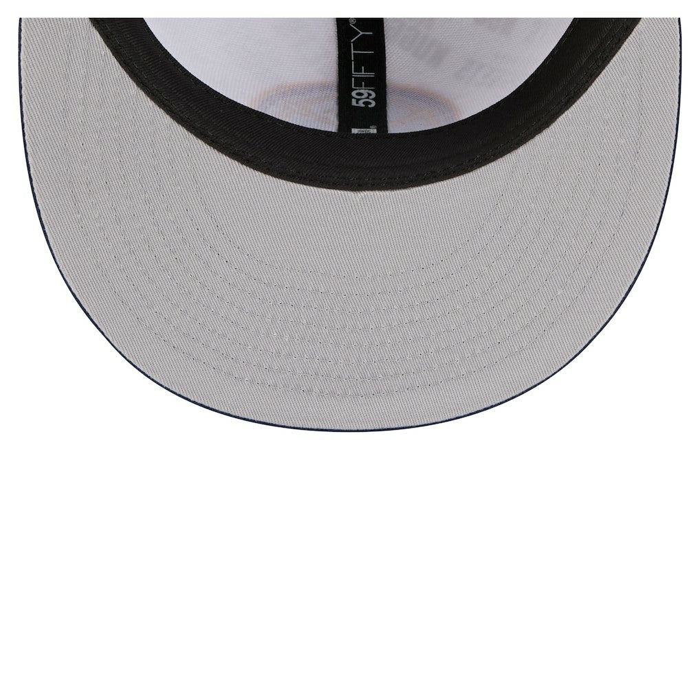 New Era Denver Nuggets Repeat 59Fifty Fitted Hat White/Navy