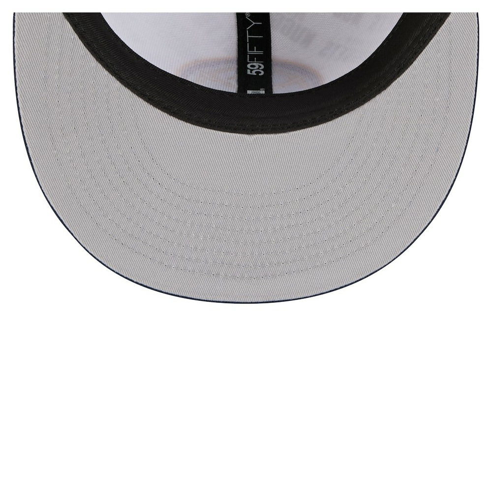 New Era Denver Nuggets Repeat 59Fifty Fitted Hat White/Navy