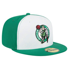 New Era Boston Celtics Repeat 59Fifty Fitted Hat White/Kelly Green