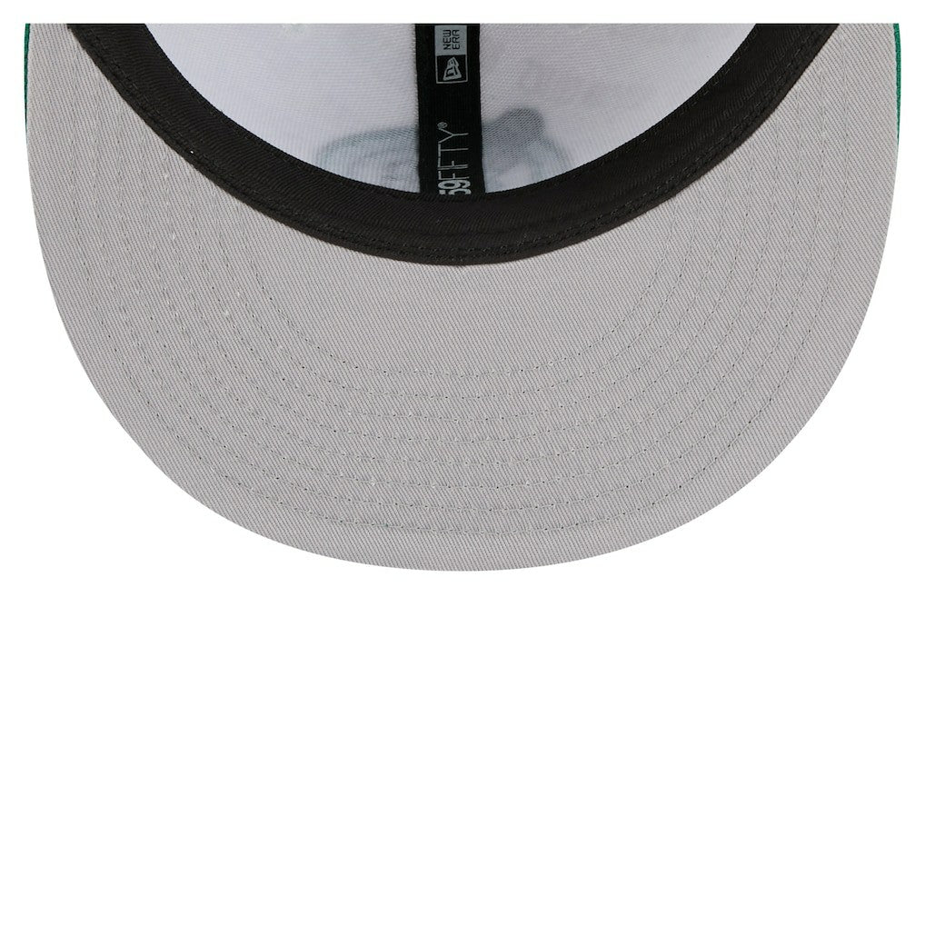 New Era Boston Celtics Repeat 59Fifty Fitted Hat White/Kelly Green