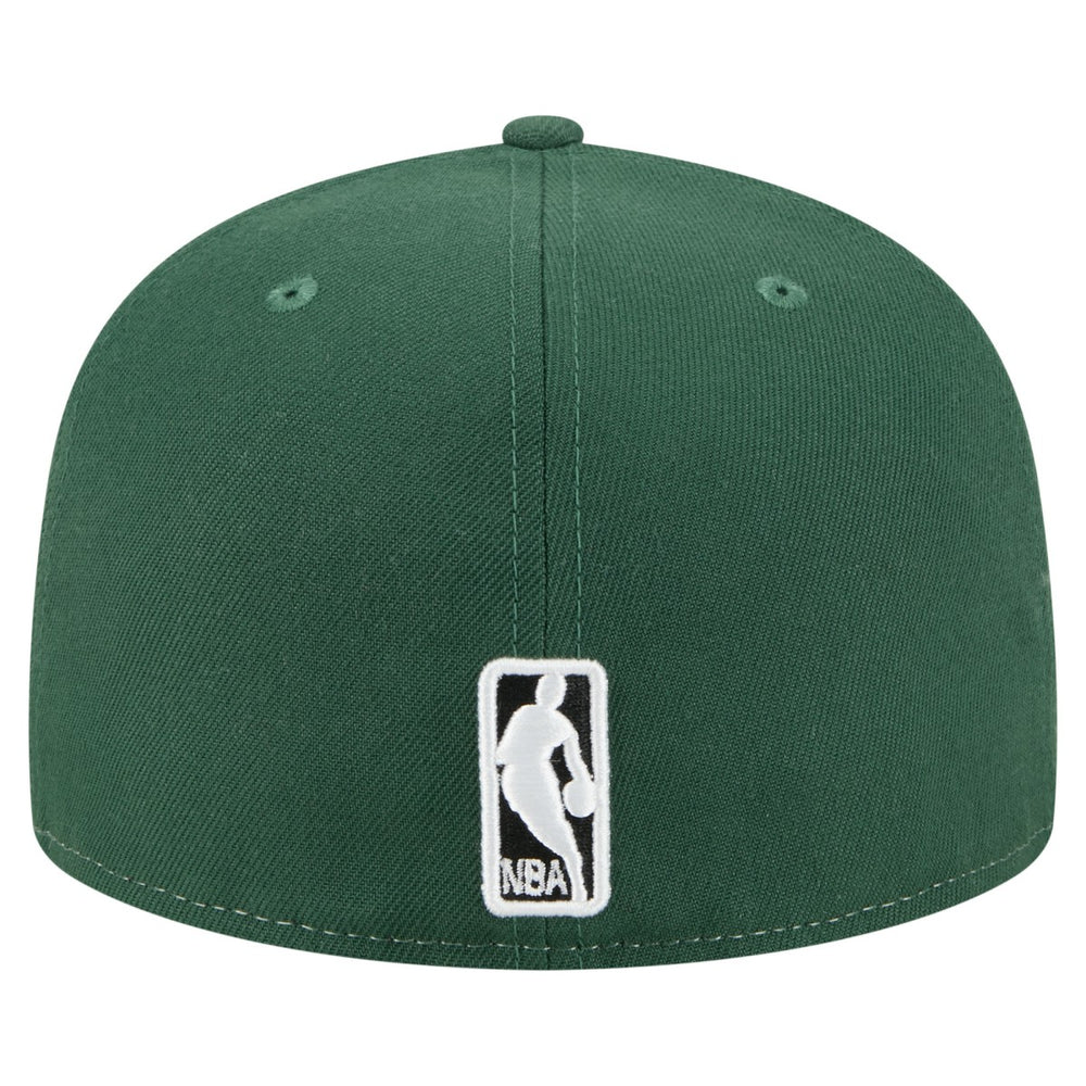 New Era Milwaukee Bucks Repeat 59Fifty Fitted Hat White/Hunter Green