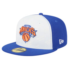 New Era New York Knicks Repeat 59Fifty Fitted Hat White/Blue
