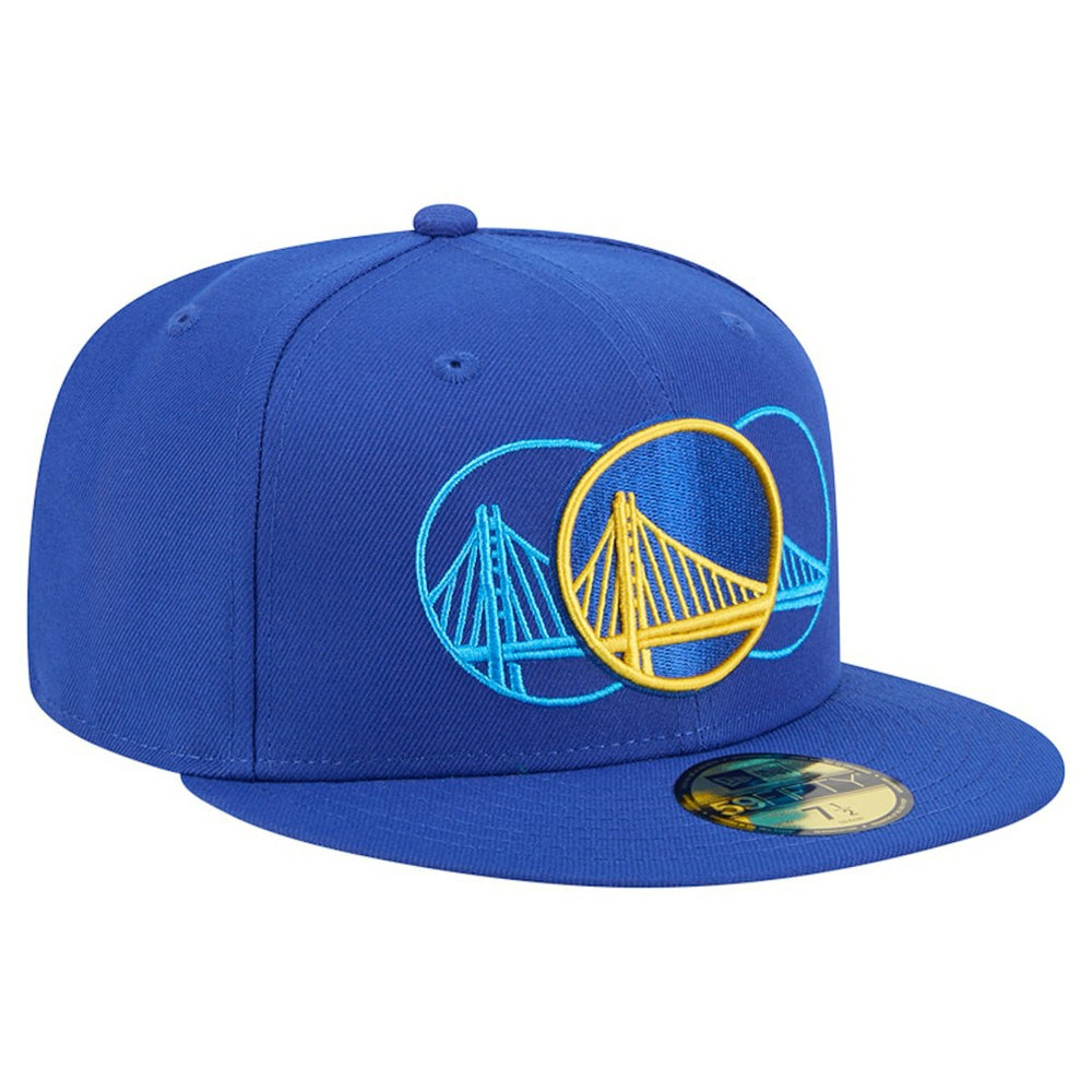 New Era Golden State Warriors Tri-Hit 59Fifty Fitted Hat Royal