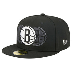 New Era Brooklyn Nets Tri-Hit 59Fifty Fitted Hat Black