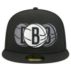 New Era Brooklyn Nets Tri-Hit 59Fifty Fitted Hat Black