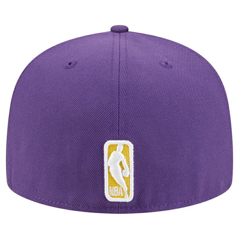 New Era Los Angeles Lakers Tri-Hit 59Fifty Fitted Hat Purple