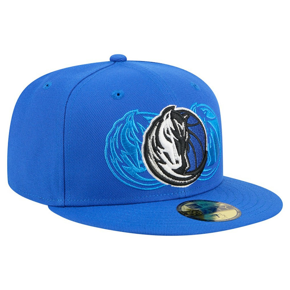 New Era Dallas Mavericks Tri-Hit 59Fifty Fitted Hat Blue