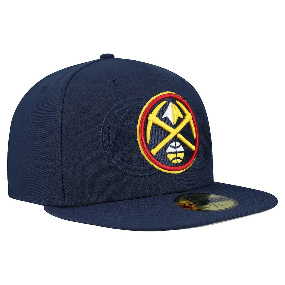 New Era Denver Nuggets Tri-Hit 59Fifty Fitted Hat Navy