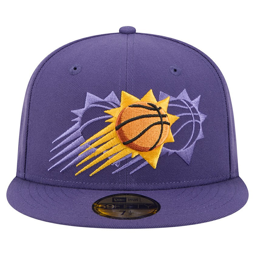 New Era Phoenix Suns Tri-Hit 59Fifty Fitted Hat Purple